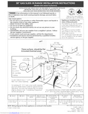 Frigidaire FFGS3025LWB Installation Instructions Manual