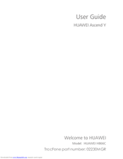 Huawei Ascend Y H866C User Manual
