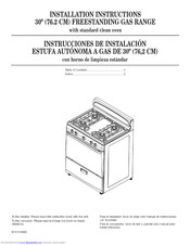 Estate TGP300TQ1 Installation Instructions Manual
