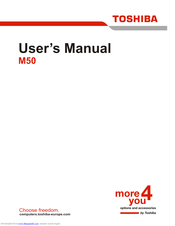 Toshiba Satellite M50 Series User Manual
