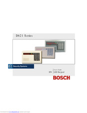 Bosch D621B User Manual
