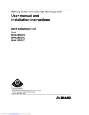 Biasi RIVA COMPACT HE M96.28SR/C User Manual And Installation Instructions
