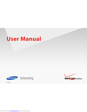 Samsung Intensity User Manual