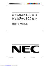 NEC LA-1831JMW-1BK User Manual