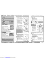Electrolux E23BC68JPS3 Installation Instructions