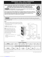 Electrolux E30MC75JPS3 Installation Instructions Manual