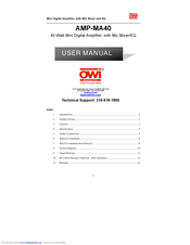OWI AMP-MA40 User Manual