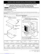Electrolux E30WD75GTT2 Installation Instructions Manual