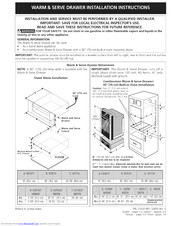 Electrolux E30WD75ESS1 Installation Instructions Manual