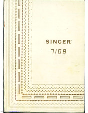 Singer 7108 Instruction Book