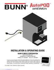 Bunn AutPOD BREWER Installation & Operating Manual
