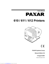 Paxar 610 User Manual