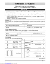 Frigidaire LRA08HZT11 Installation Instructions Manual