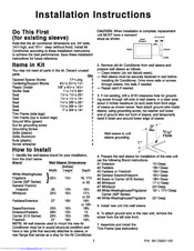 Frigidaire FAH10ES2TA11 Installation Instructions Manual
