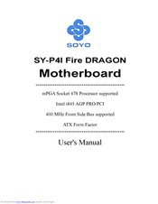 SOYO SY-P4I Fire DRAGON User Manual