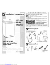 Whirlpool 2DLSQ8000JQ5 Installation Instructions