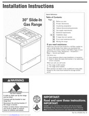 Whirlpool GW395LEGQ4 Installation Instructions Manual