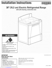 Whirlpool YGR556LRKT0 Installation Instructions Manual