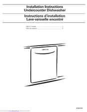 Whirlpool GU3200XTVQ1 Installation Instructions Manual