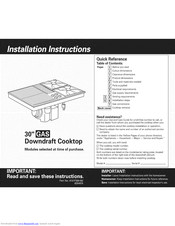 Whirlpool SC8720EDB06 Installation Instructions Manual