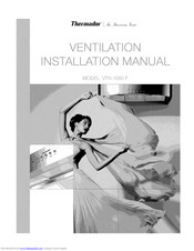 Thermador VTN 1080 F Installation Manual