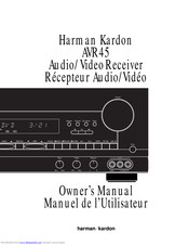 HARMAN KARDON AVR45 Owner's Manual