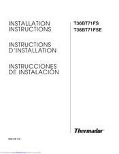 Thermador FREEDOM T36BT71FSE Installation Instructions Manual