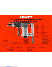 Hilti TE-22 Instruction Manual