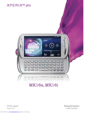 Sony Ericsson XPERIA pro MK16a White Paper