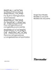 Thermador T18IF70CSS-01 Installation Instructions Manual