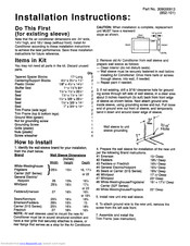 Kenmore 25379103990 Installation Instructions Manual