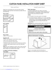 Kenmore 66512774K310 Installation Instructions Manual
