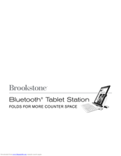Brookstone Bluetooth Tablet Station Instruction Manual