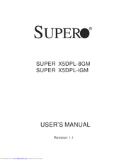 Supermicro SUPER X5DPL-8GM User Manual