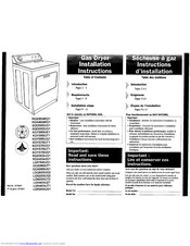 KitchenAid RGX4634JQ1 Installation Instructions Manual