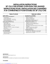 Kitchenaid KDRS505XSS03 Installation Instructions Manual