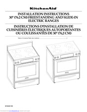 Kitchenaid KESS907SBL05 Installation Instructions Manual