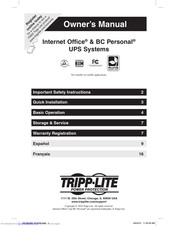 Tripp Lite BC Internet Owner's Manual