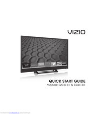 Vizio E280i-B1 Quick Start Manual