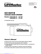 Chamberlain 1255LMC-R 1/2 HP Owner's Manual