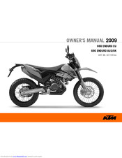 KTM 690 ENDURO EU 2009 Owner's Manual