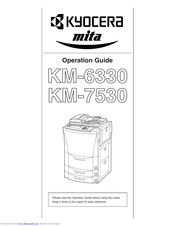 Kyocera Mita KM-7530 Operation Manual