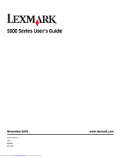 Lexmark S600 User Manual