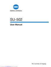 Konica Minolta SU-502 User Manual