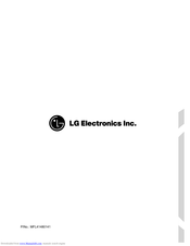 LG WD-14575RD Owner's Manual