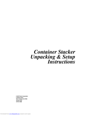 Ricoh Container Stacker Unpacking & Setup Instructions