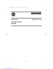 Hoover HW130M Instructions For Use Manual