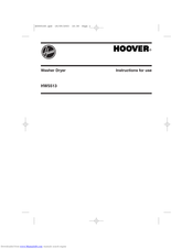 Hoover HW5513 Instructions For Use Manual