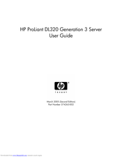 HP DL320 - ProLiant - G3 User Manual