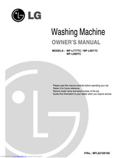 LG WF-L801TC Owner's Manual